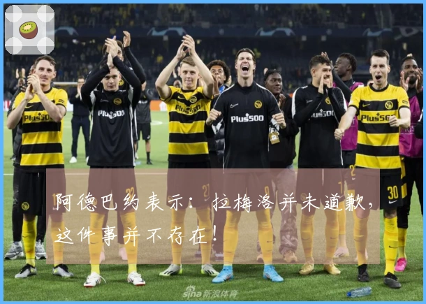 阿德巴约表示：拉梅洛并未道歉，这件事并不存在！